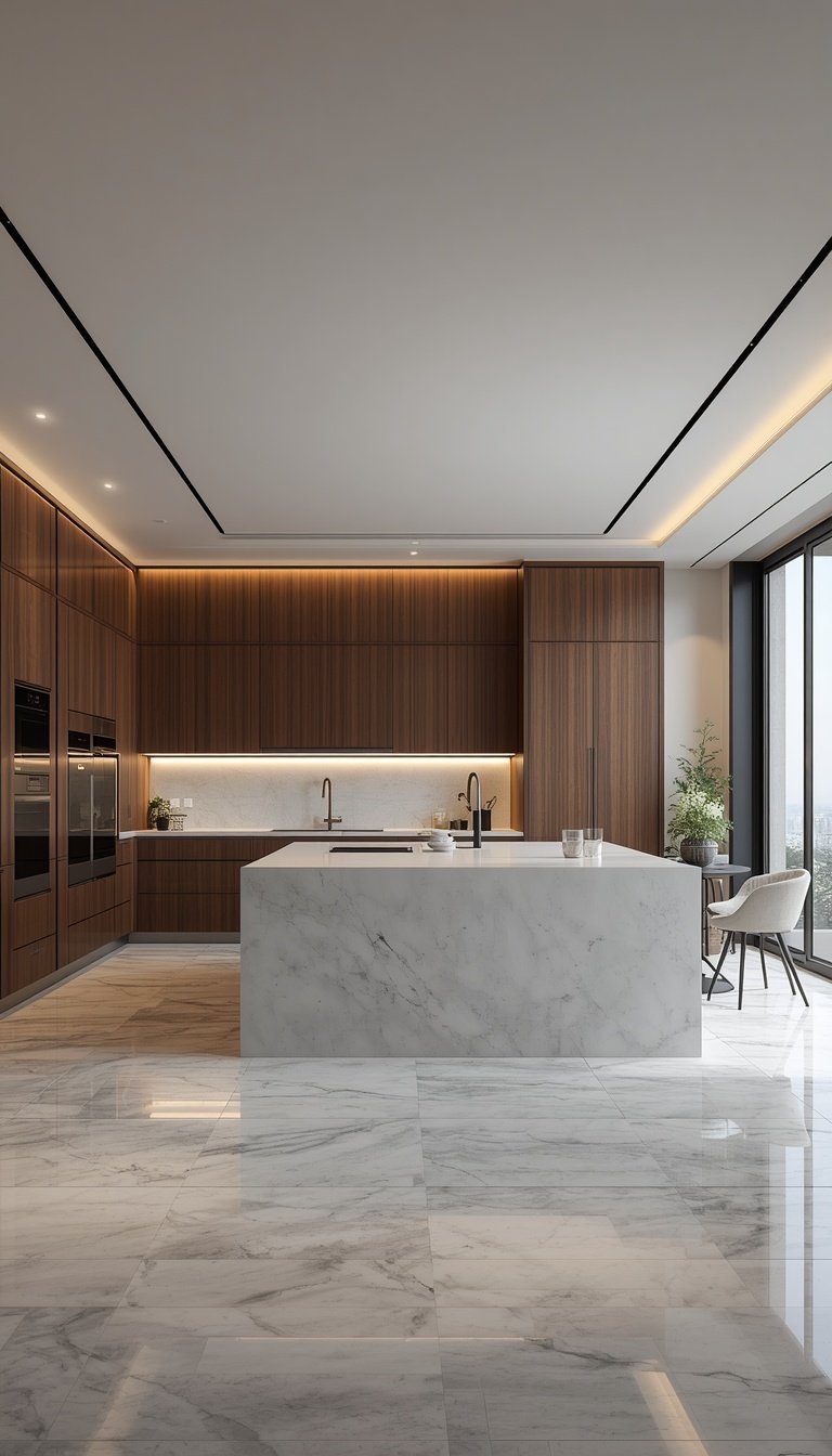 Lucid origin Ultra photorealistic luxury modern kitchen inside the same apartment  Large cent 0