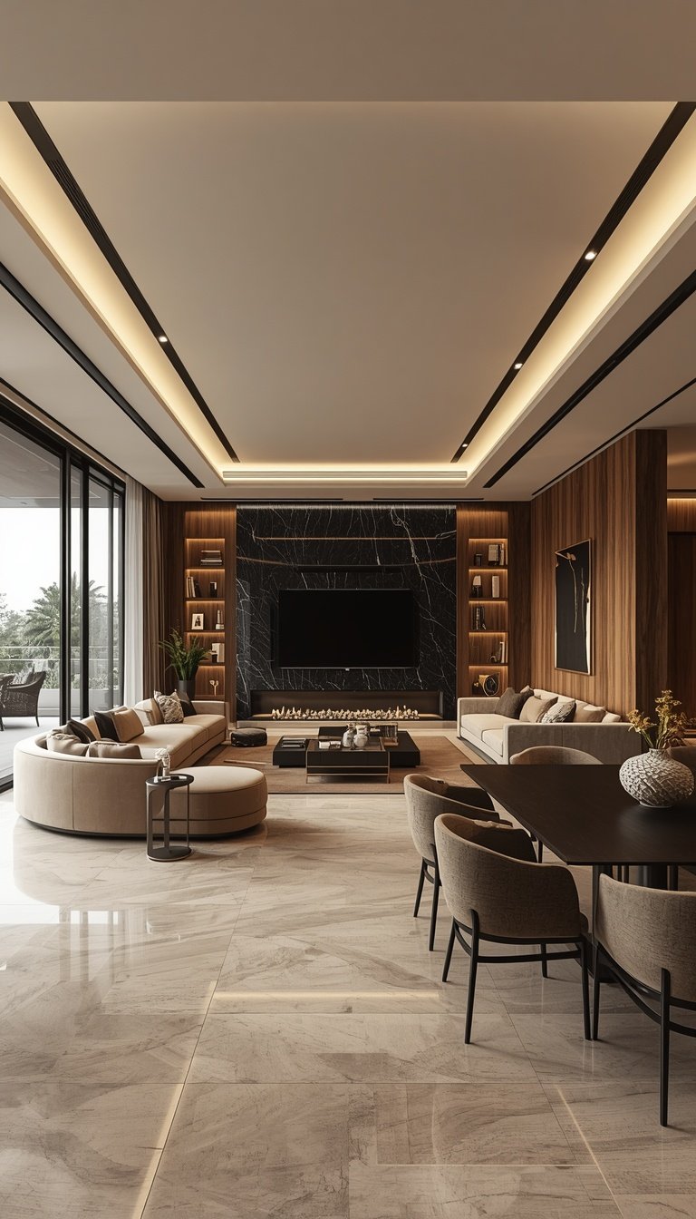 Lucid origin Ultra photorealistic luxury reception inside a modern 250 sqm apartment located  0